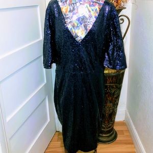 PLUS SIZE bling bling is dress with sequins 3XL